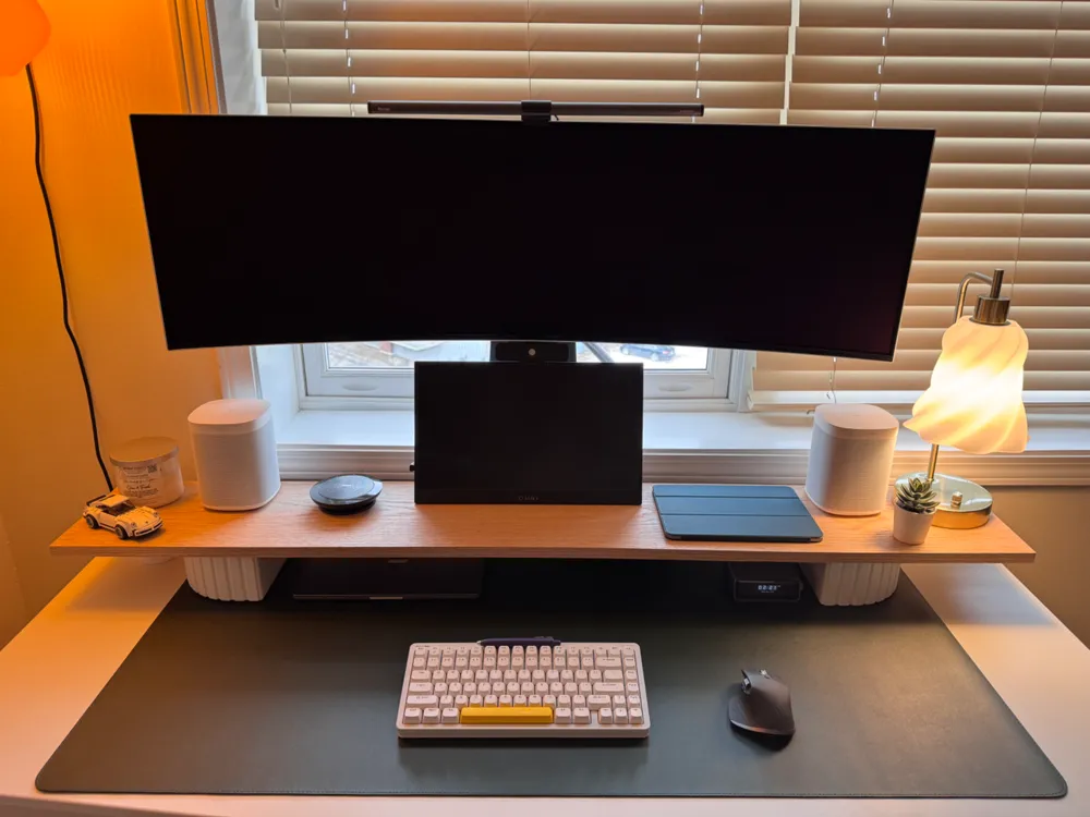 Computer Desktop Se Creen Legs Desk Shelf – Monitor Stand Leg - Free 3D Print Model - MakerWorld