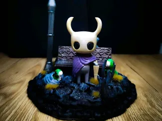 Hollow Knight - Checkpoint Bench Diorama fanmade
