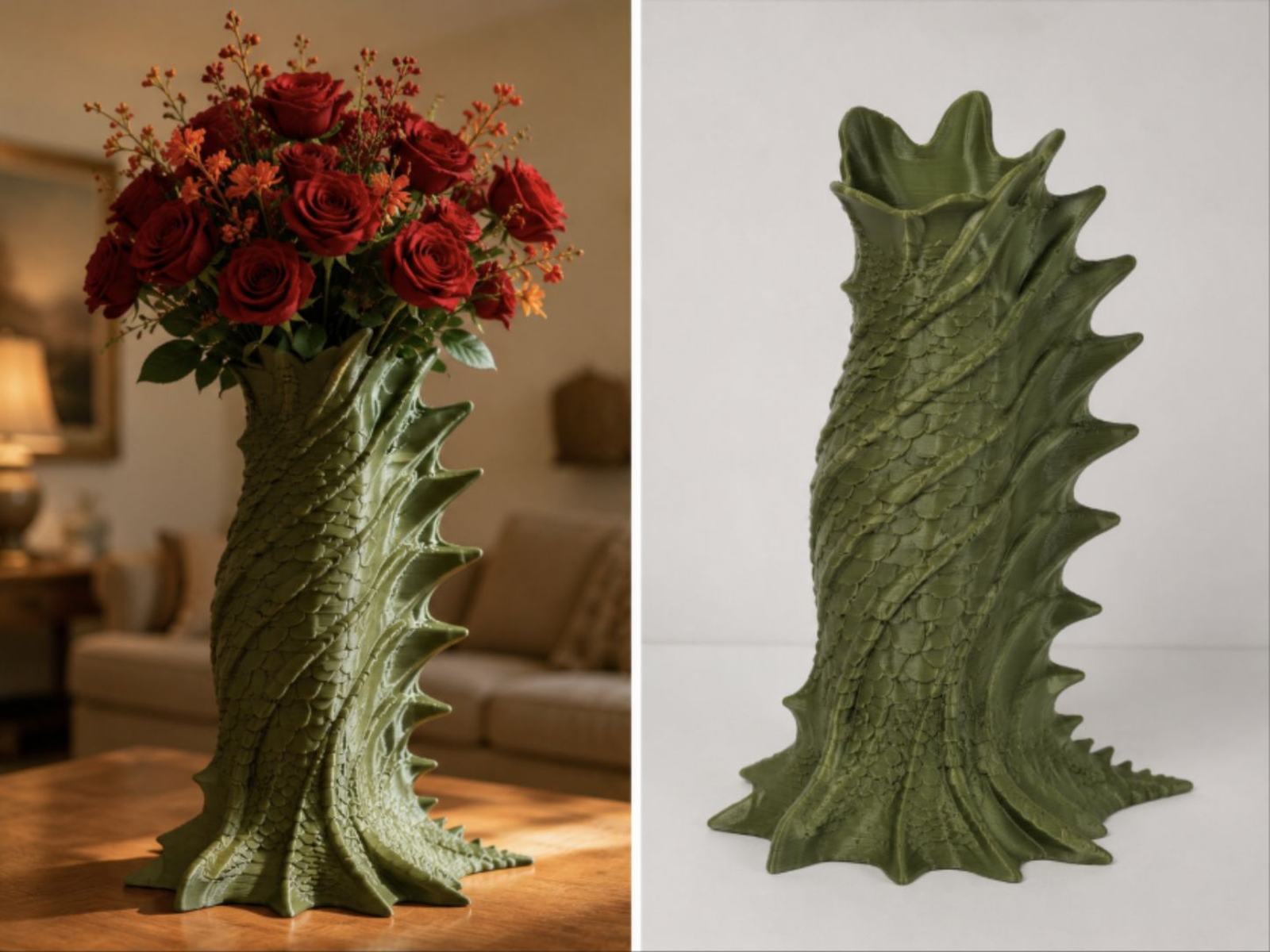 Olive Leaf Vase