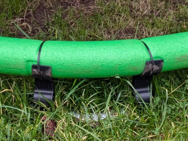 Trampoline cover mowing robot