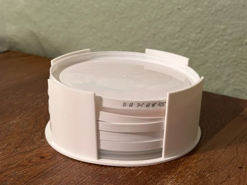 Yogurt Lid Organizer