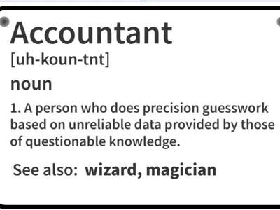 Accounting definition sign