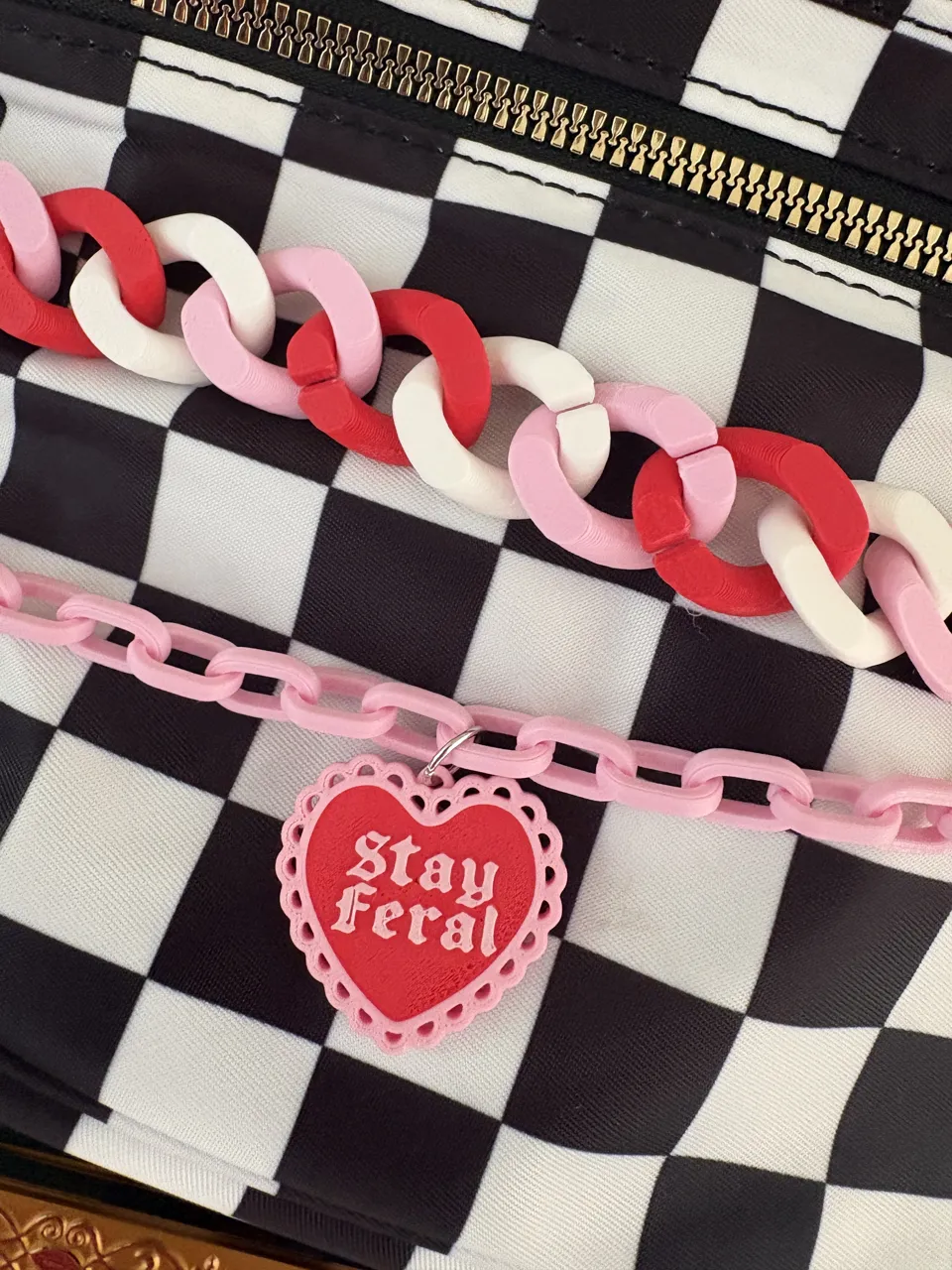 Stay Feral Valentine's Day Charm Earrings view 3