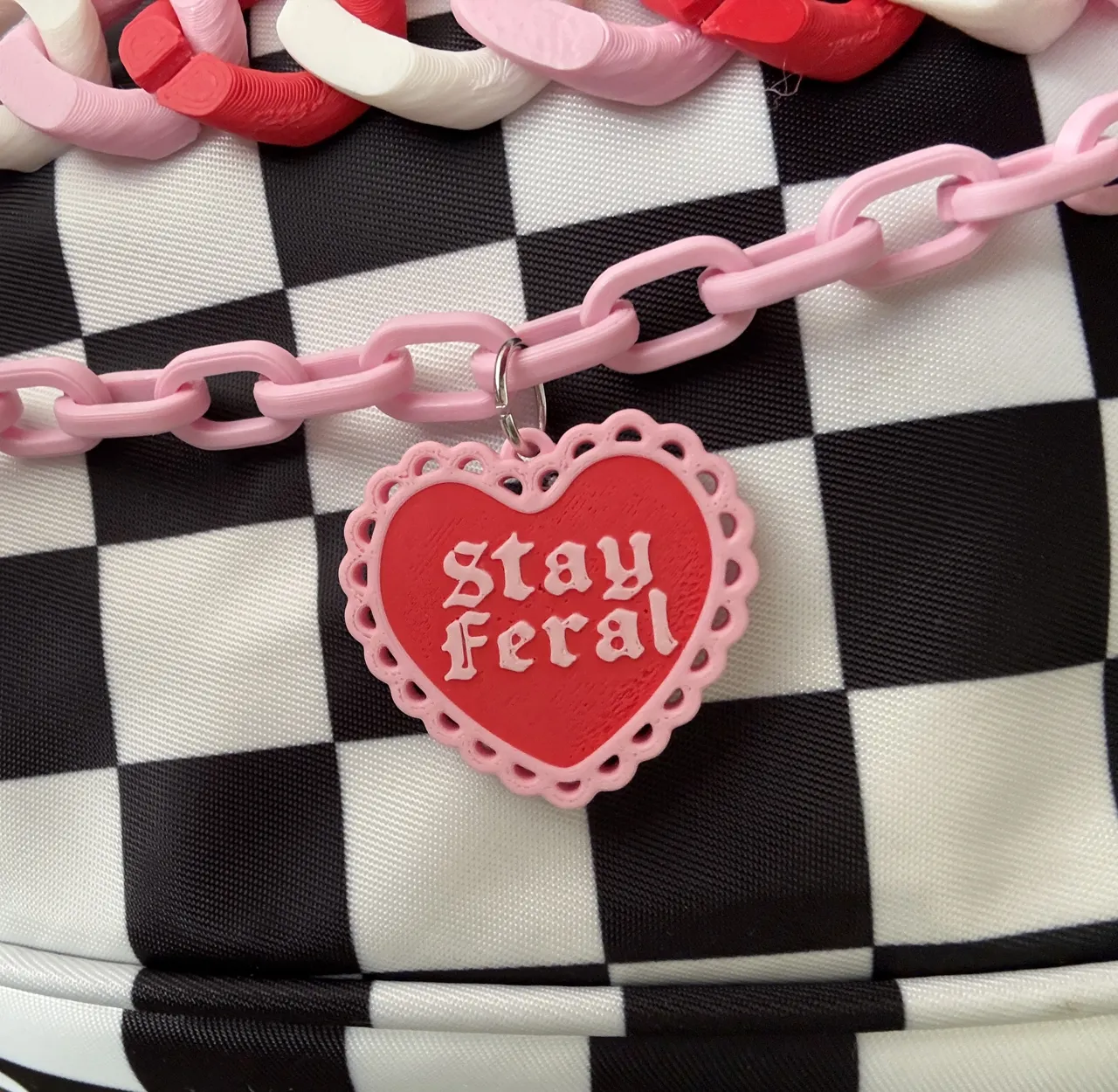 Stay Feral Valentine's Day Charm Earrings view 2
