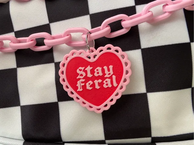 Stay Feral Valentine's Day Charm Earrings