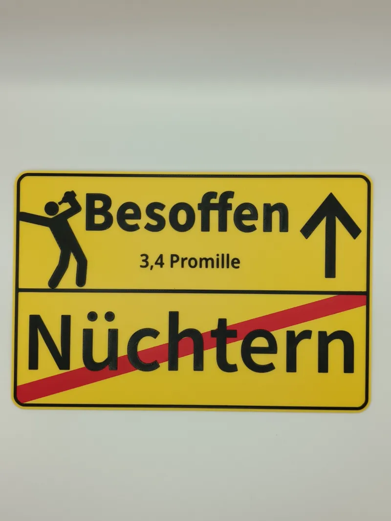 Besoffen Nüchtern Schild 250x167