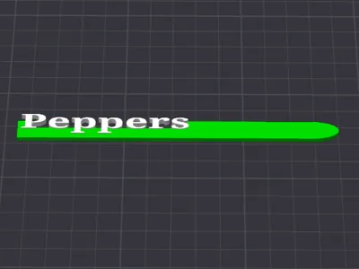 Peppers Garden Marker