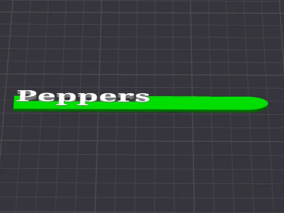 Peppers Garden Marker