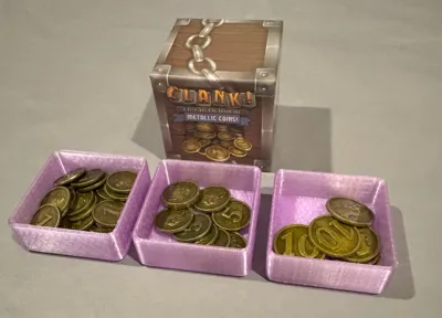 Clank! Nesting Inserts for Metal Coins Upgrade