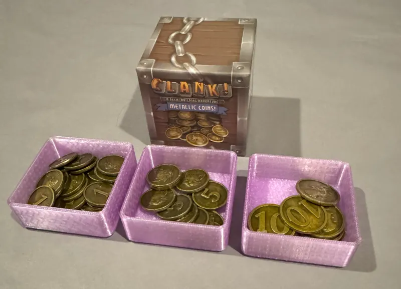Clank! Nesting Inserts for Metal Coins Upgrade