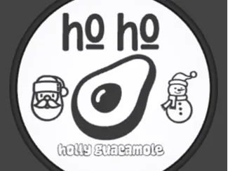 avocado christmas ornament