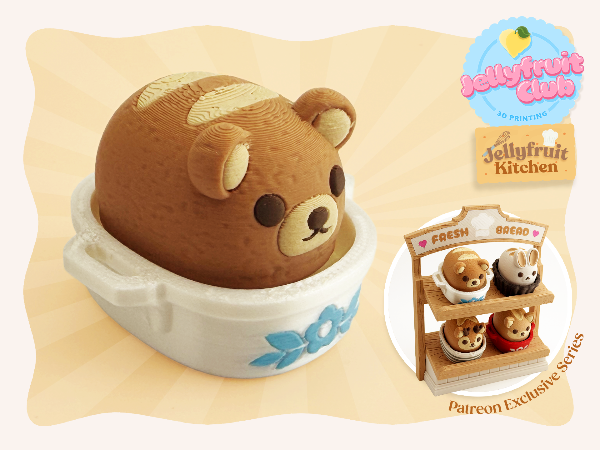 Loaf Buddies Bear Clicker 3D model