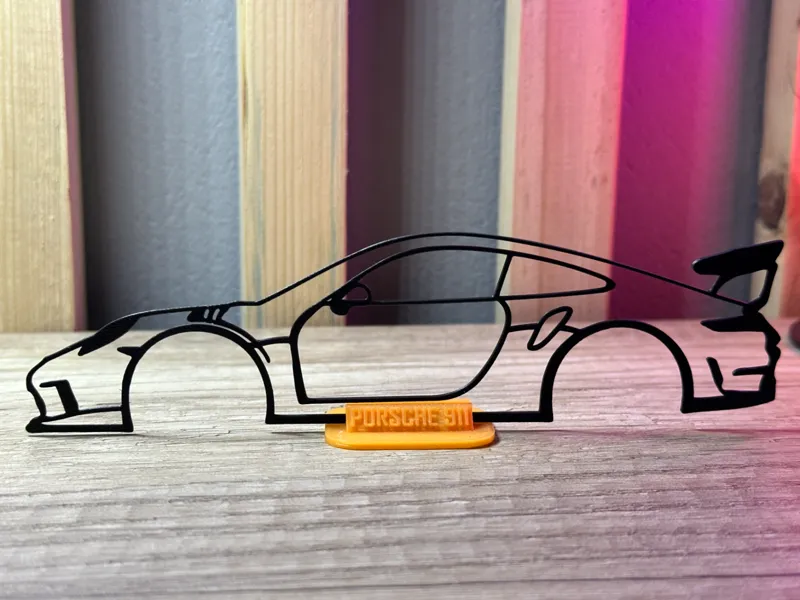 2D model porsche 911