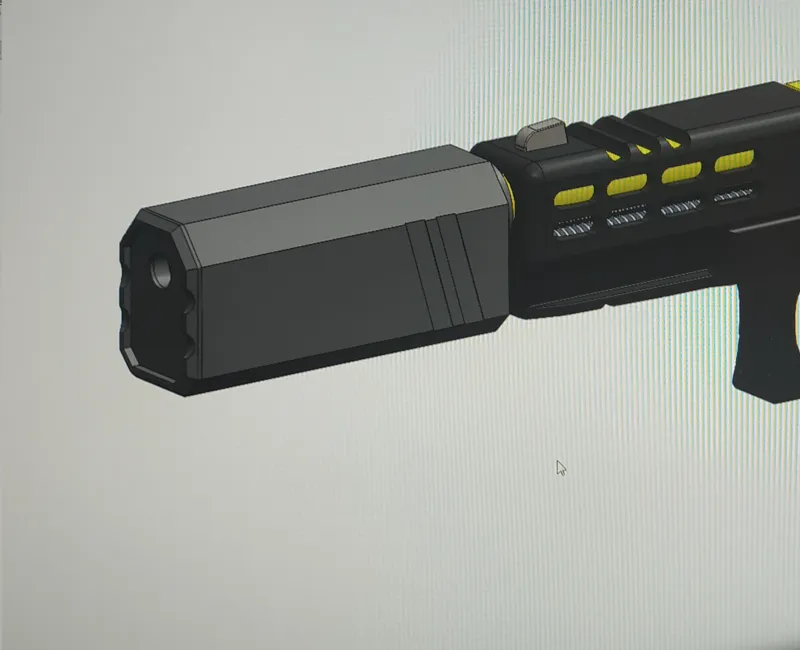 Airsoft Square Silencer / Suppressor 