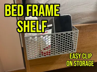 Bed Frame Shelf – Easy Clip-On Storage