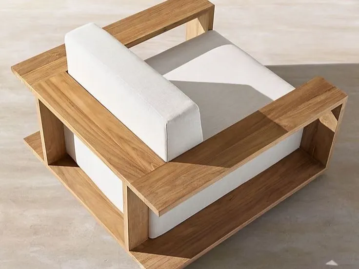 Sillón de jardín en madera