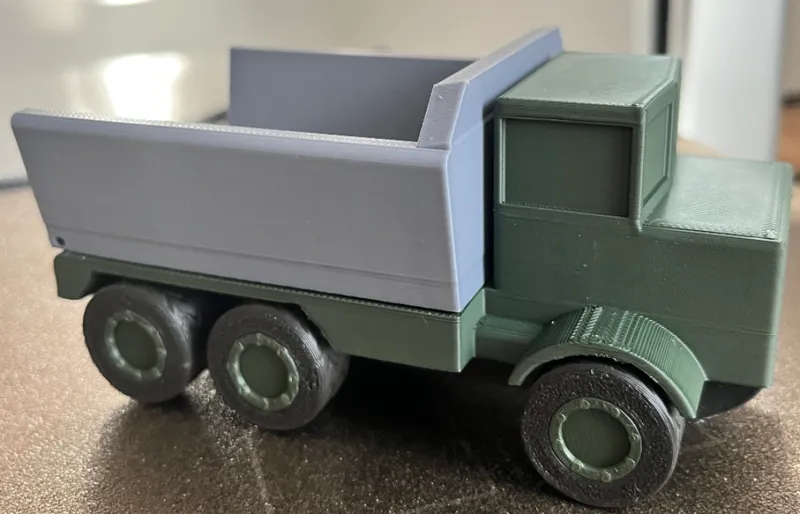 Six-Wheeled Dump Truck
