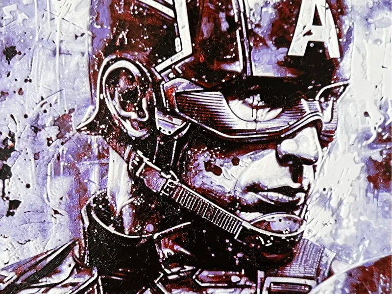 Cap AMERICA COLORED 2(HueForge)