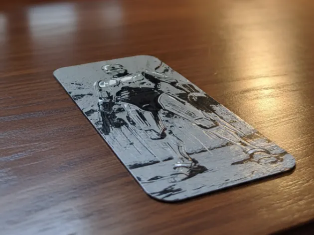 RoboCop: Marcador de Livro em HueForge 