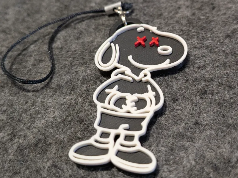 Snoopy x Kaws Keyring