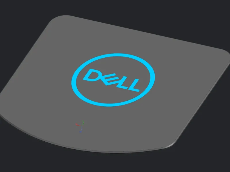 Mousepad mit Dell-Zeichen