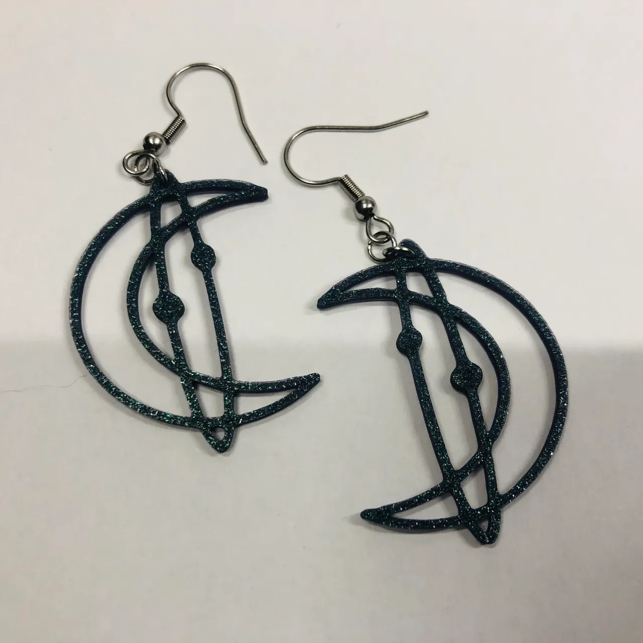 Moon earrings #3 view 2
