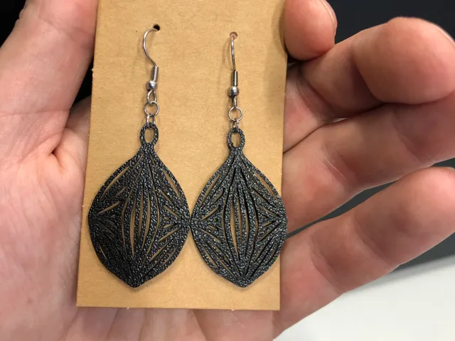 Ethnic leaf #2 earrings
