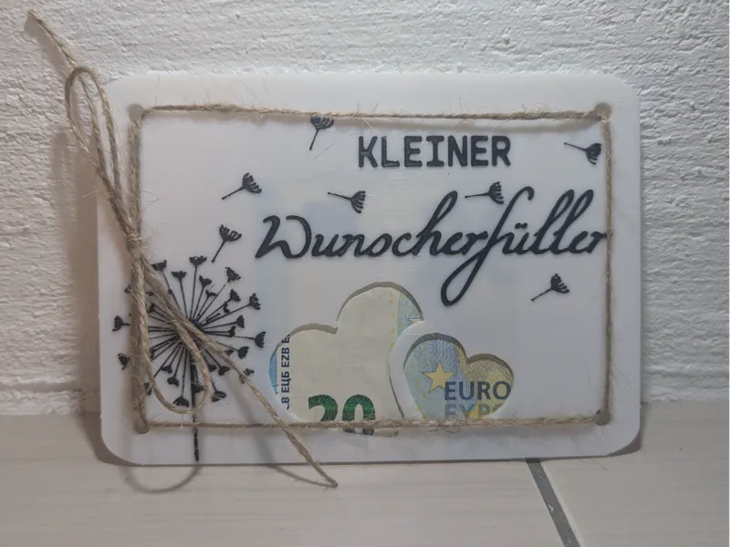 Wunscherfüller Pusteblume Geldgeschenk