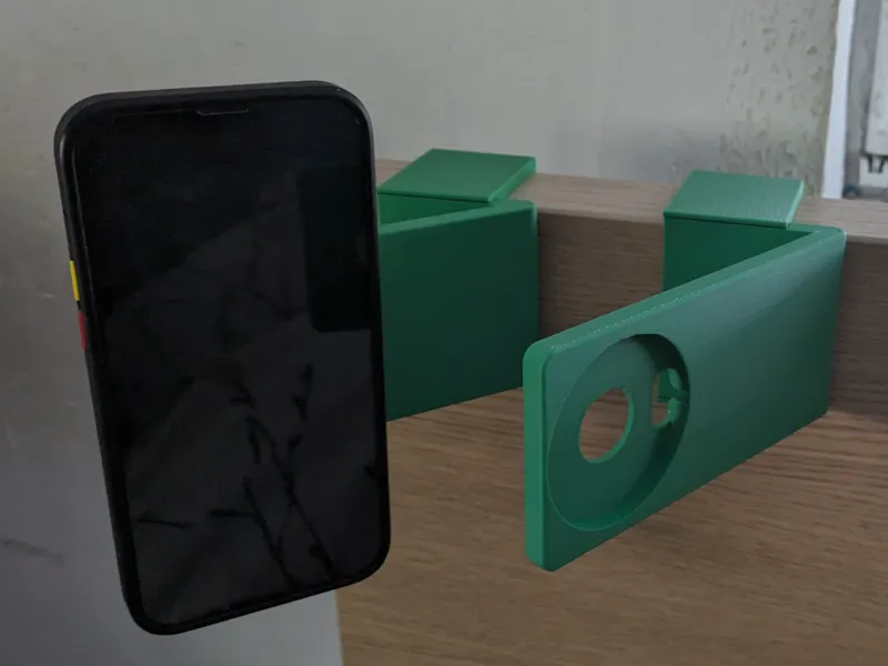 MagSafe holder for IKEA Malm bed-head