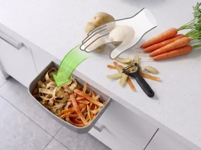 Practical Hanging Kitchen Waste Bin
