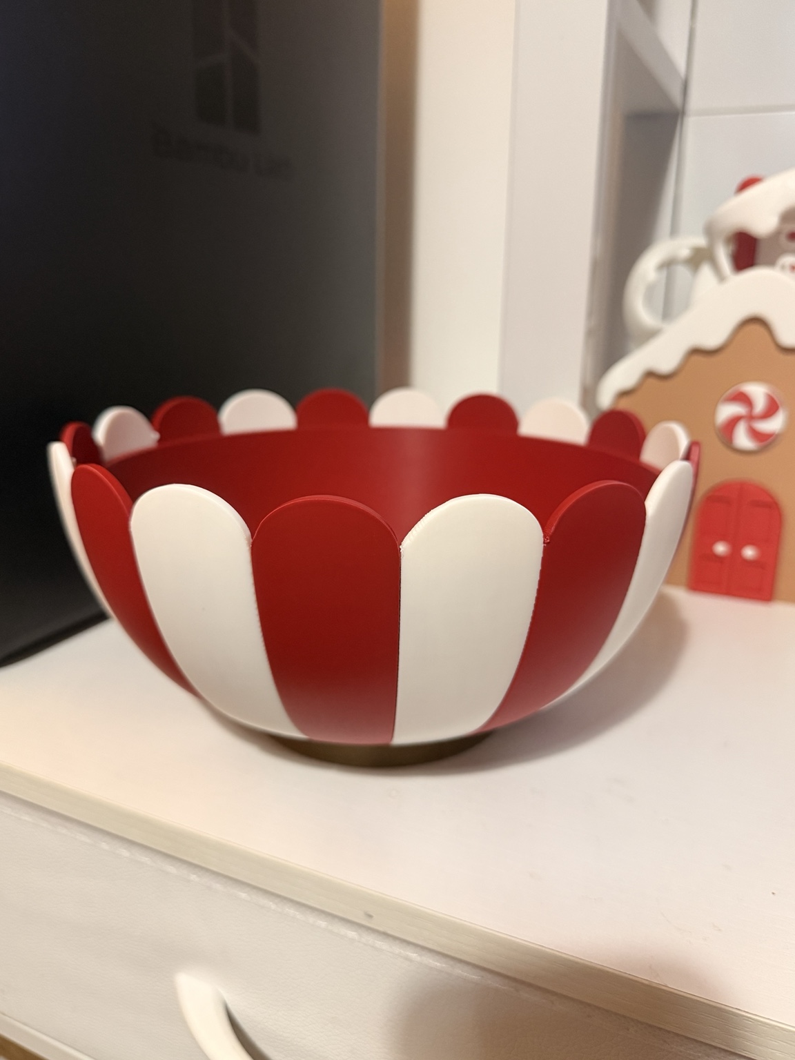 Elegant Christmas Scalloped Bowl - No AMS - Free 3D Print Model ...