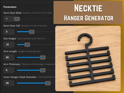 Customizable Necktie Hanger