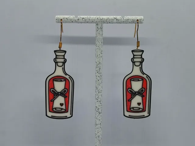Aretes Mensaje al Corazón