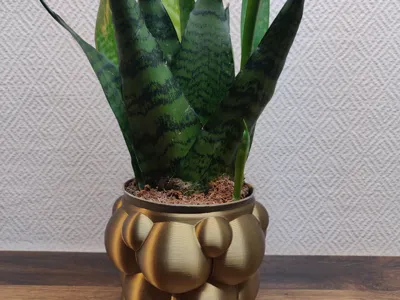Flowerpot bronze look