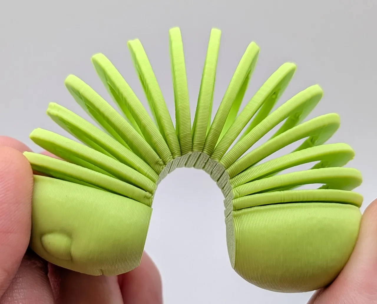 Spring Worm Fidget Keychain view 2