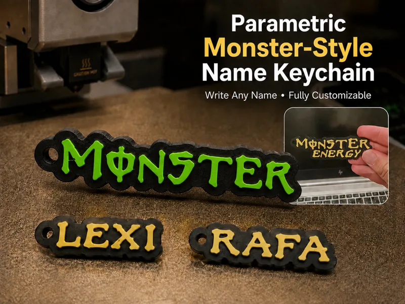Monster Style Keychain Generator
