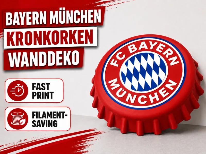 FC Bayern Kronkorken – Wanddeko 