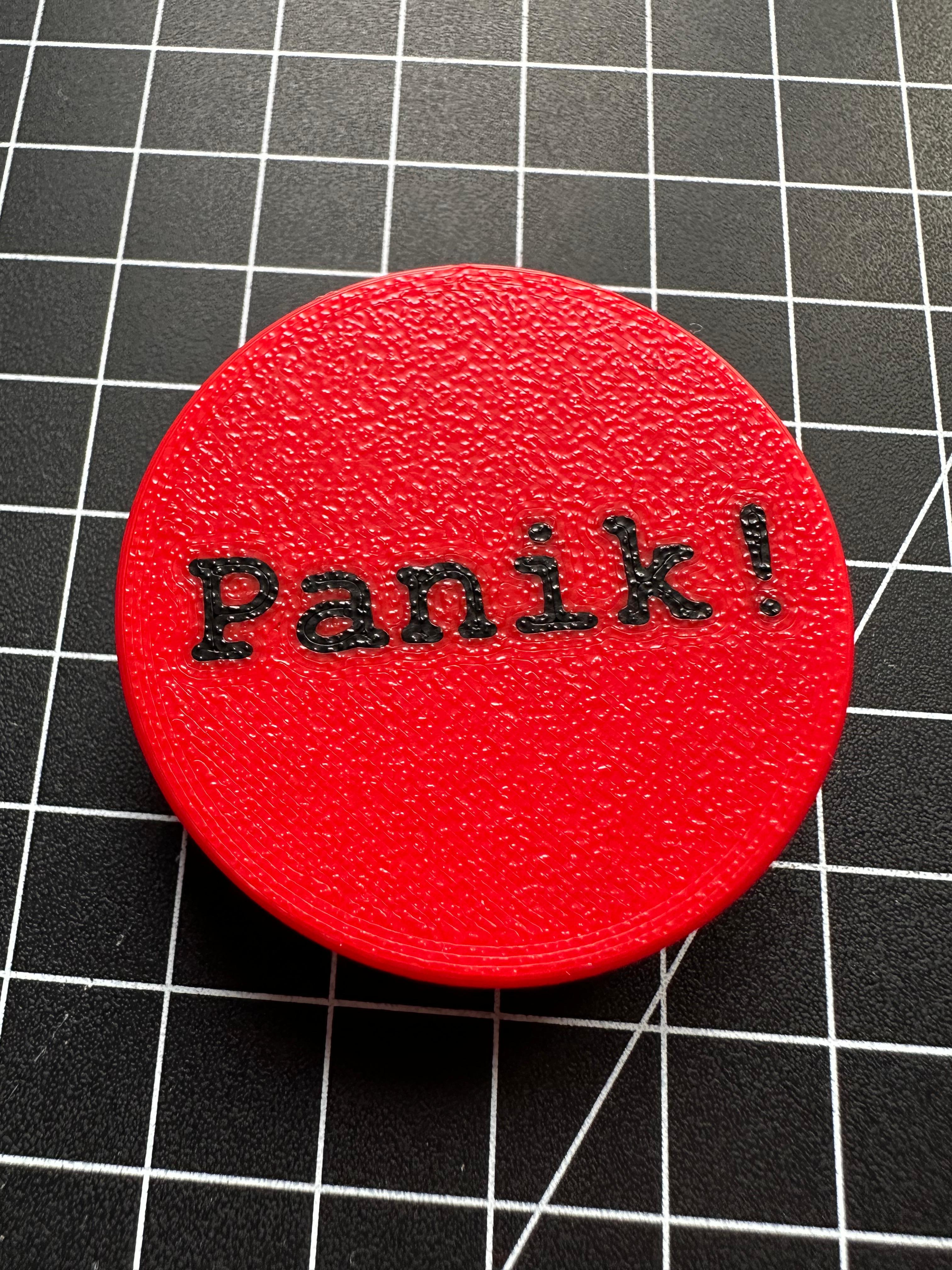 Miniatura 2 do modelo 3D Big Red Button - Do Not Press! Clicker Fidget