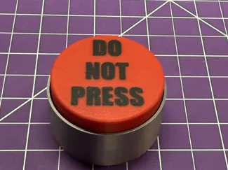 Big Red Button - Do Not Press! Clicker Fidget