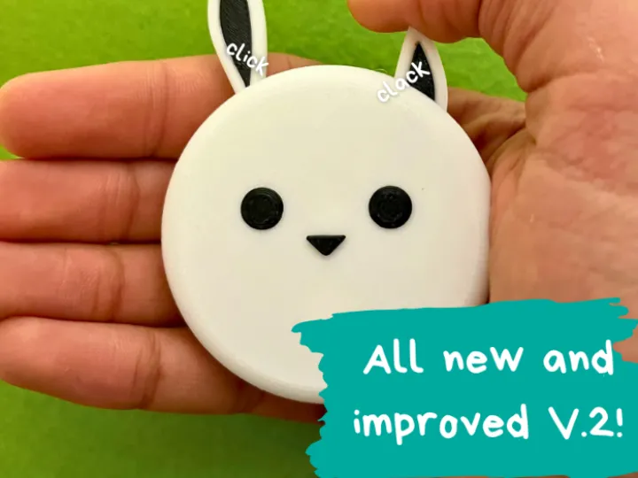Cute Rabbit with switching ears V.2 Fidget toy