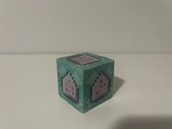 Cube pliable en papier Minecraft (bloc de commande)
