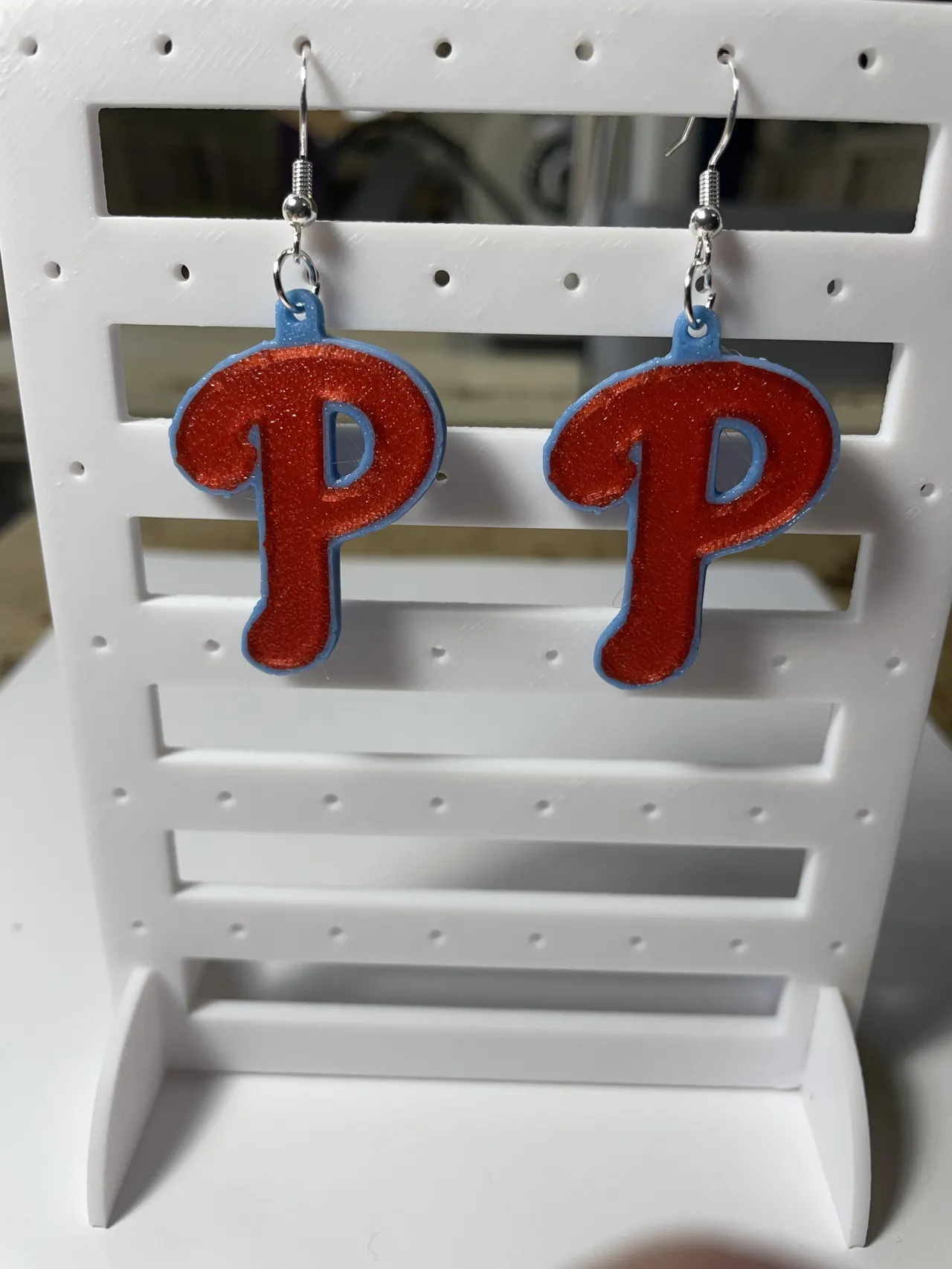 Philadelphia Phillies inspired Earrings. view 2