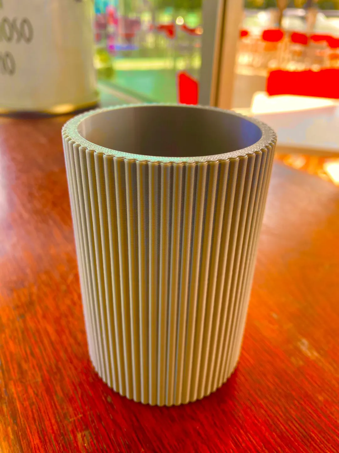 Modern Ribbed Pencil Holder view 2
