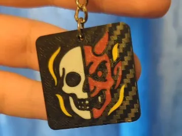 keychain - demon/skull
