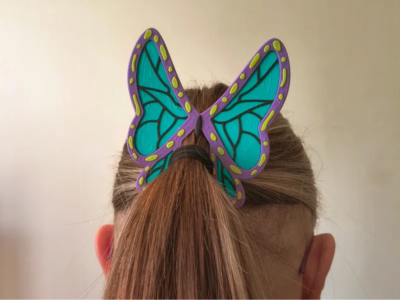 Shinobu inspired butterfly hairpin