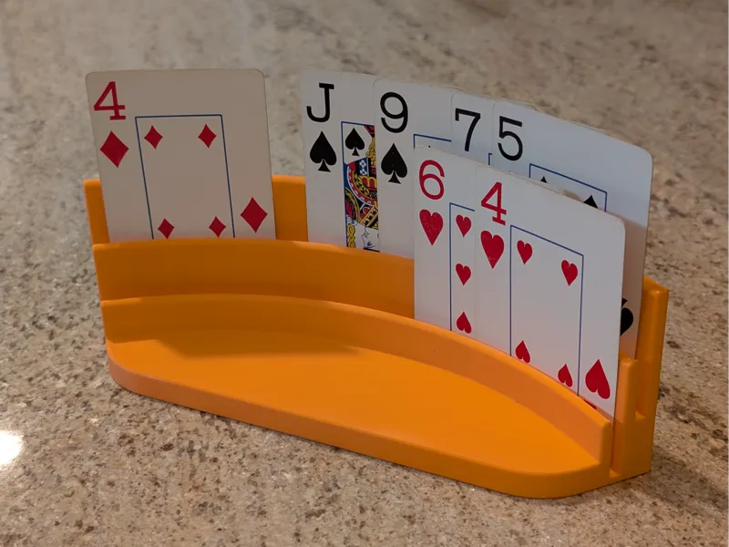 Playing Card Holder (two rows)