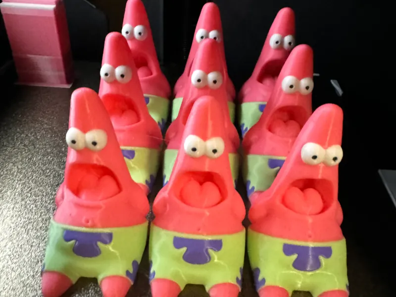 Surprised Patrick multicolor