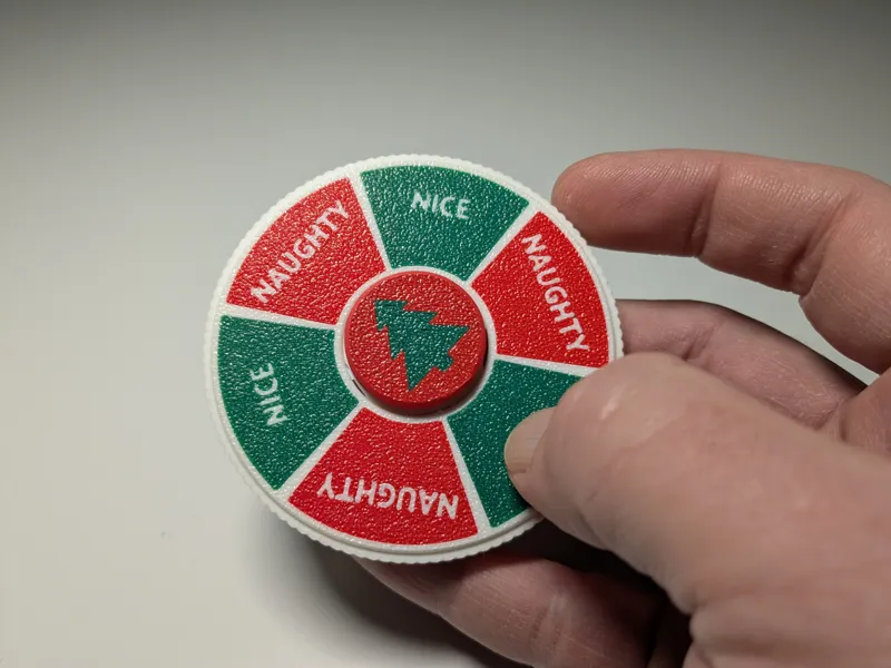 Naughty or Nice Fidget Spinner