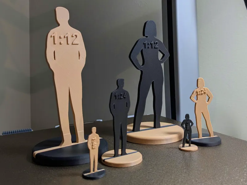 Mini Scale Reference Figures (1:12/1:24/1:35/1:48)