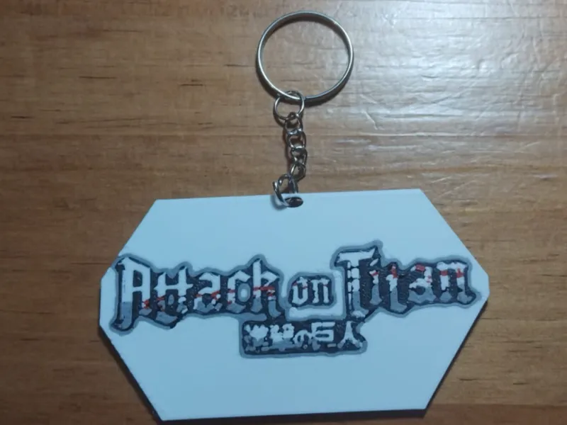 Attack On Titan logo keychain